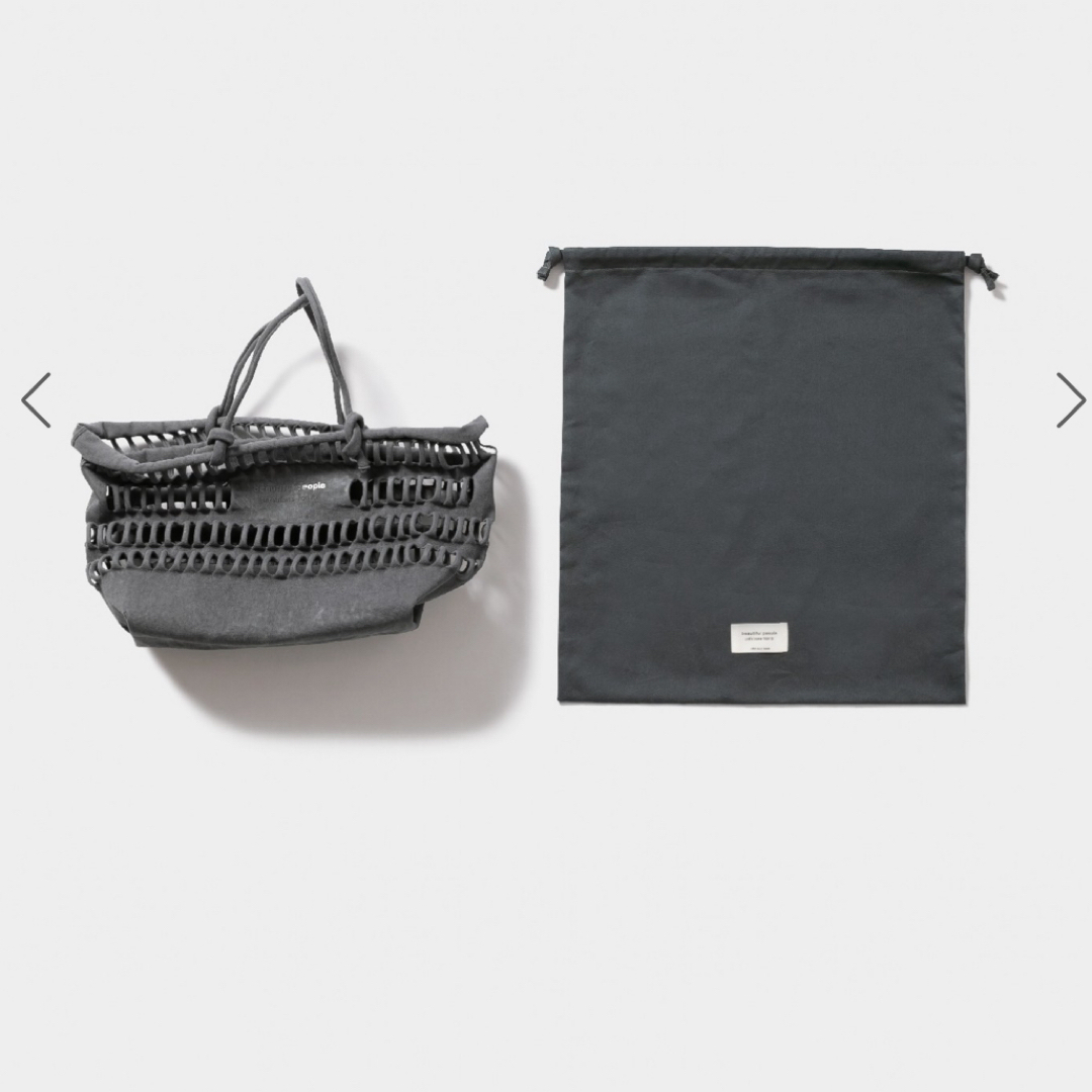 beautiful people - KONBU knit shopping basket bag Lの通販 by beautiful people - KONBU knit shopping basket bag Lの通販 by