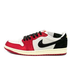 ナイキ(NIKE)のナイキ NIKE × トロフィー ルーム TROPHY ROOM ■ 【 AIR JORDAN 1 LOW OG Sail and Varsity Red FN0432 100 】 エア ジョーダン 1 ロー セイル バーシティレッド スニーカー f21415(スニーカー)