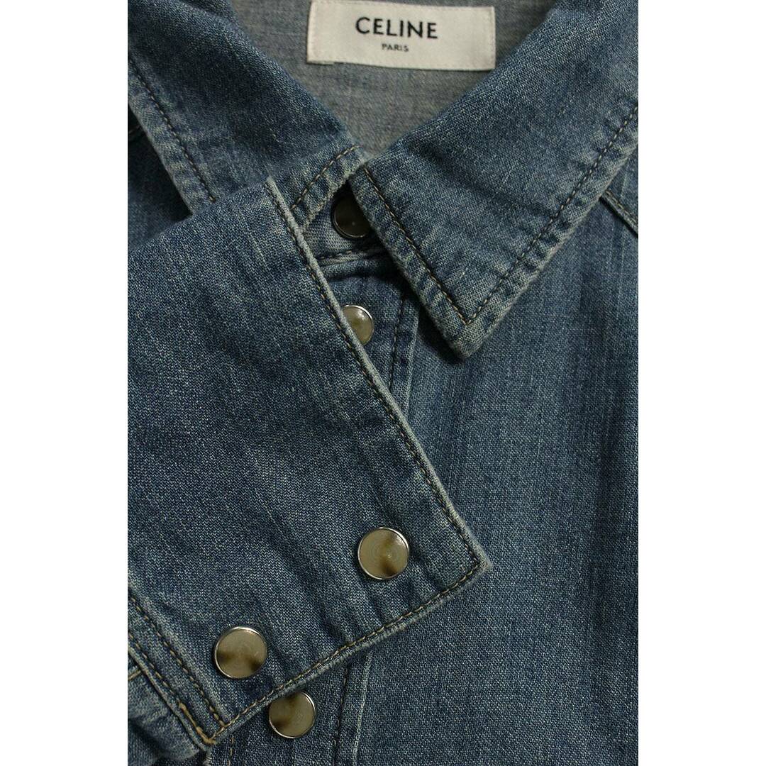 celine(セリーヌ)のセリーヌバイエディスリマン  22SS  2T217362M デニムウエスタンオーバーサイズ長袖シャツ メンズ M メンズのトップス(シャツ)の商品写真