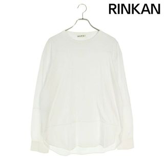 マルニ(Marni)のマルニ  20AW  HUMU0097Q0 シャツ切替クルーネック長袖カットソー メンズ 48(Tシャツ/カットソー(七分/長袖))