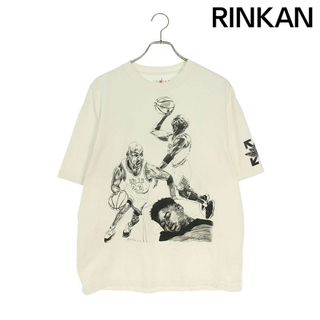 ナイキ(NIKE)のナイキ ×オフホワイト OFF-WHITE  DB4301-100 マイケルジョーダンプリントTシャツ メンズ L(Tシャツ/カットソー(半袖/袖なし))