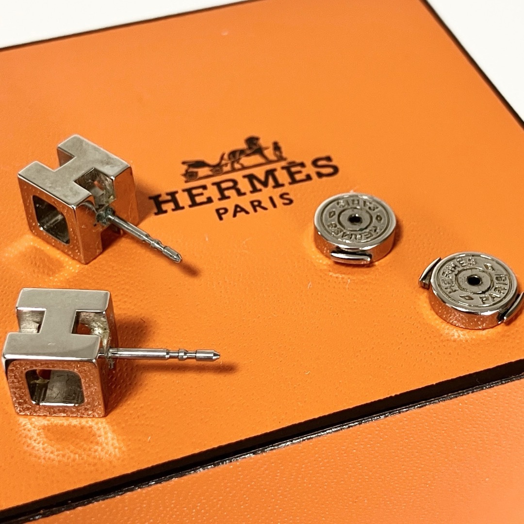 Hermes(エルメス)のHERMES エルメス Hロゴ シルバー SV925 ピアス レディースのアクセサリー(ピアス)の商品写真