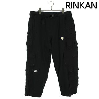 ナイキ(NIKE)のナイキ ×ピースマイナスワン peaceminusone  NRG CF WODE PANTS DR0096-010 スウェット切り替えマルチポケットワイドカーゴロングパンツ メンズ M(ワークパンツ/カーゴパンツ)