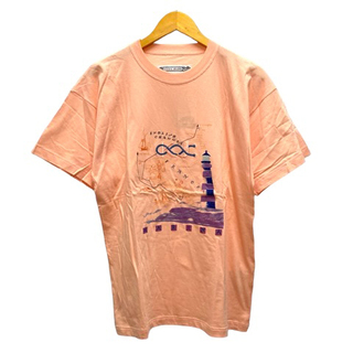 クリツィア(KRIZIA)のクリッツィア JEANS Tシャツ プリント 刺繍 ロゴ  半袖 M オレンジ(Tシャツ(半袖/袖なし))
