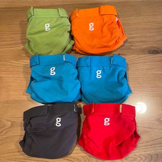 Gdiapers ジーダイパーズ　布オムツカバー　6枚セット　S  3-7kg(布おむつ)