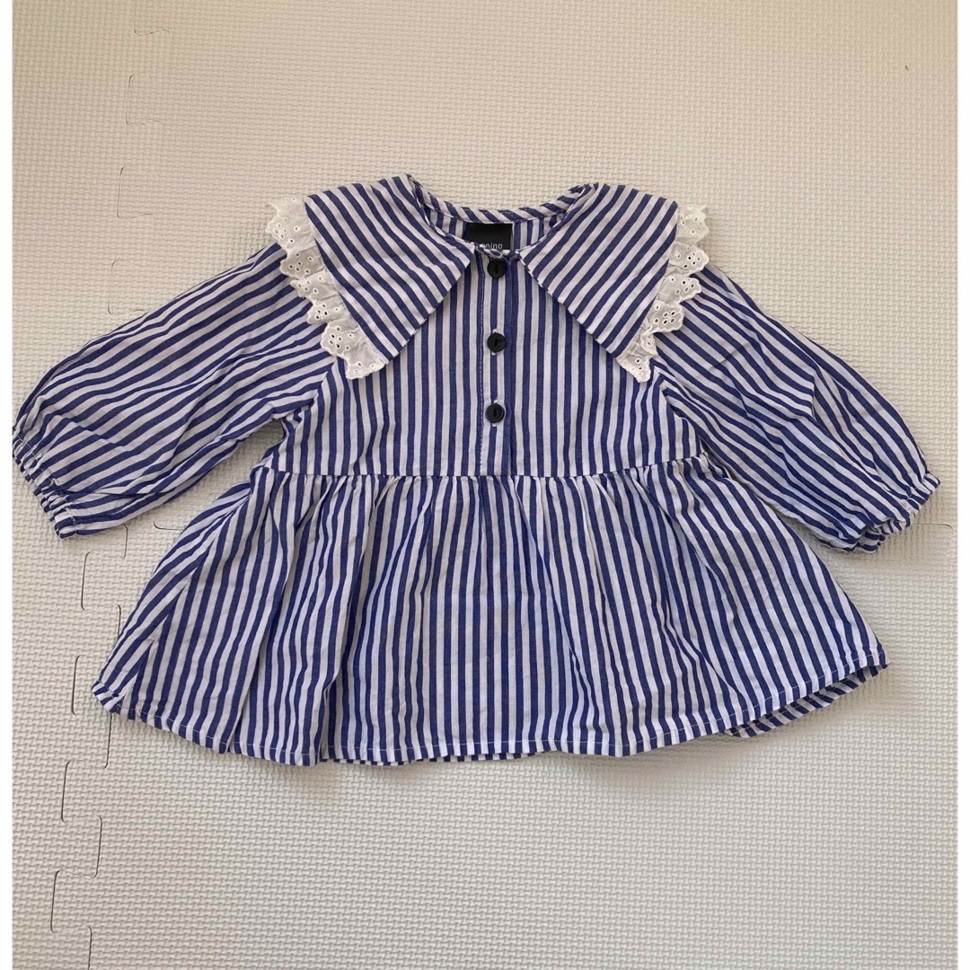 バースデイ(バースデイ)のmanina  ブラウス　80 キッズ/ベビー/マタニティのベビー服(~85cm)(シャツ/カットソー)の商品写真