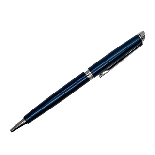 WATERMAN ボールペン メトロポリタン エッセンシャル メタリックブルーCT ツイスト式 ペンケース付き