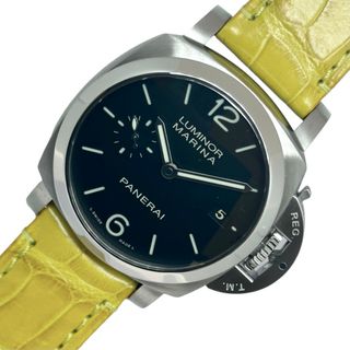パネライ(PANERAI)の　パネライ PANERAI ルミノールマリーナ PAM00392 ステンレススチール SS/レザーベルト メンズ 腕時計(その他)