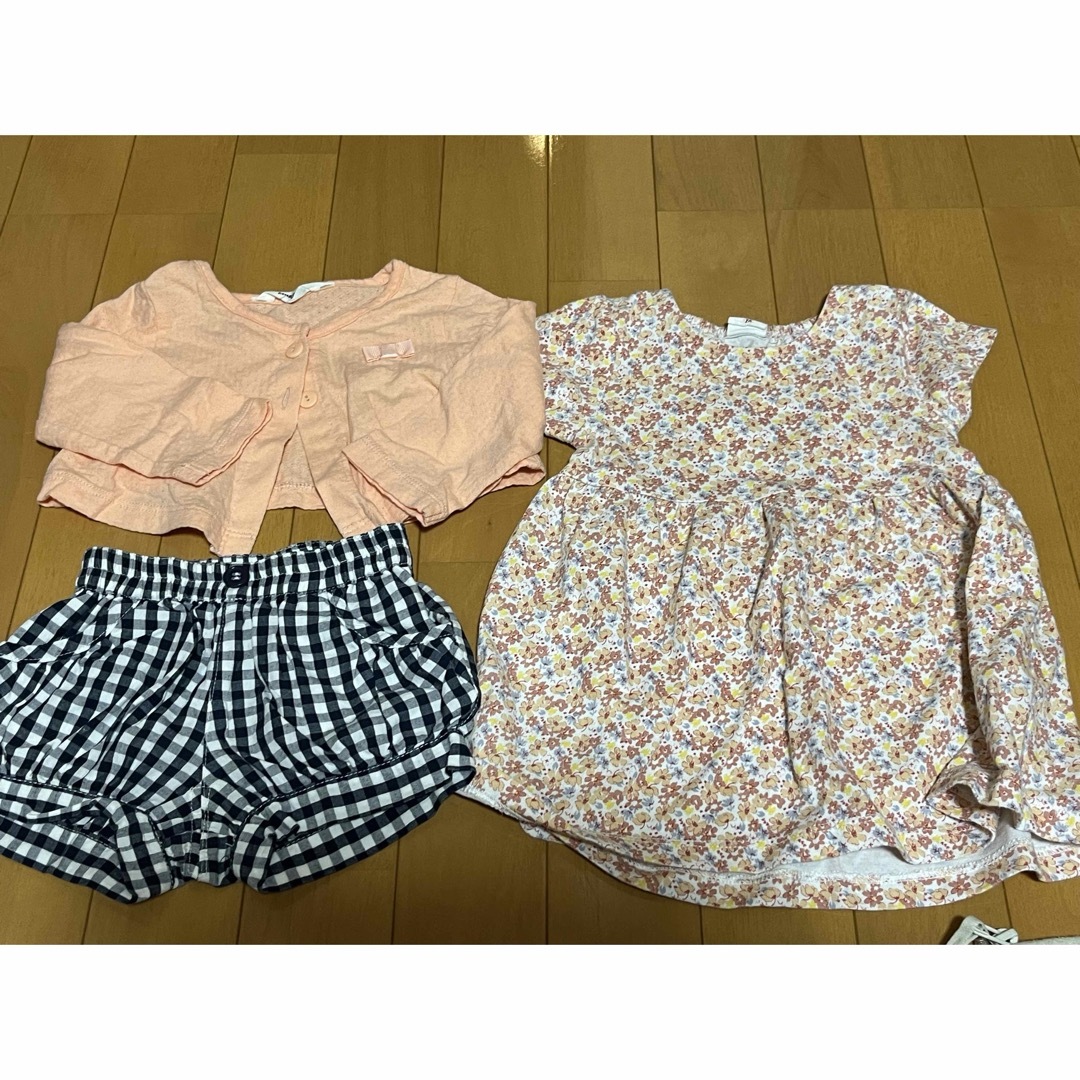 アカチャンホンポ(アカチャンホンポ)のアカチャンホンポ　夏服セット　ワンピース　カーディガン　ショートパンツ キッズ/ベビー/マタニティのベビー服(~85cm)(ワンピース)の商品写真