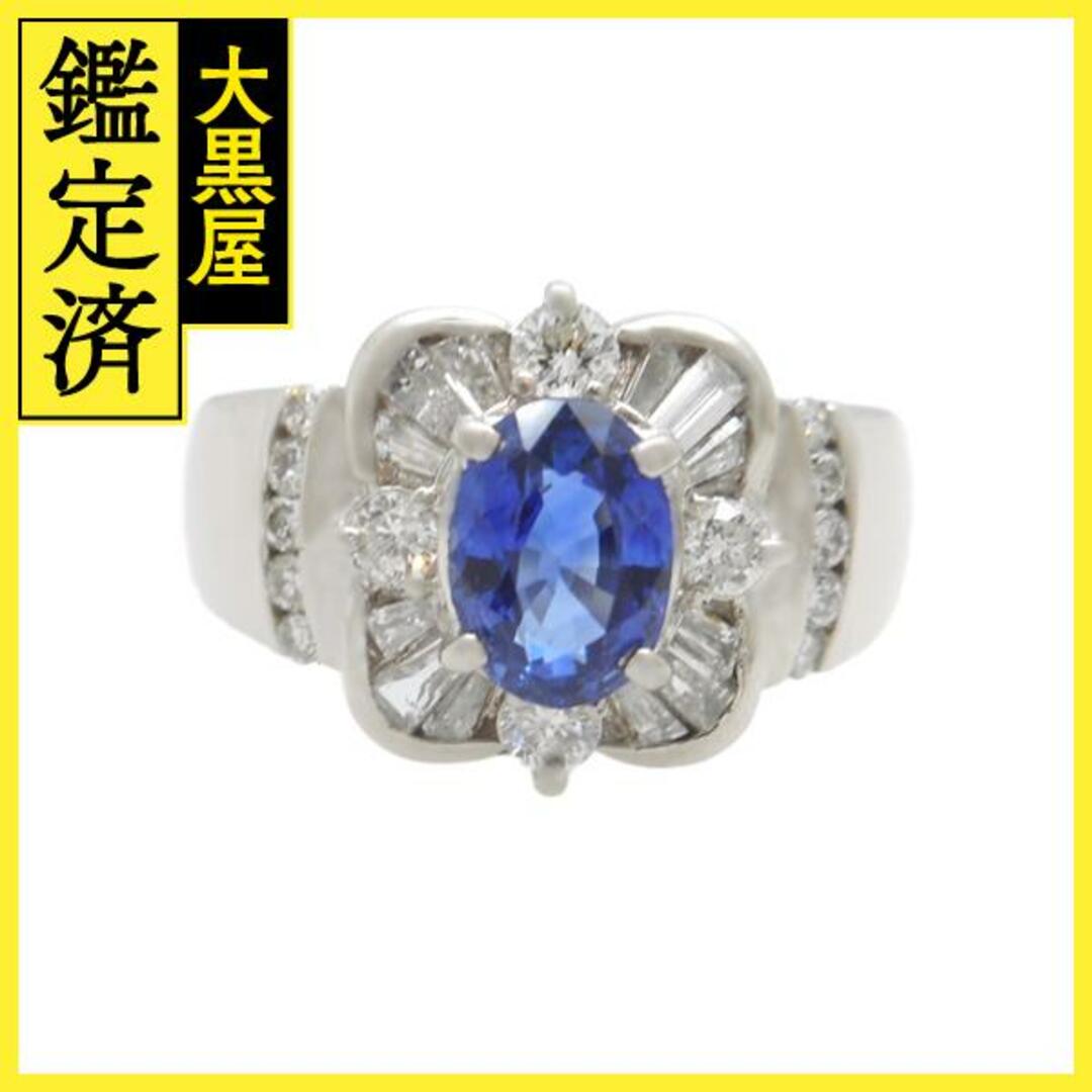 JEWELRY　サファイア　ダイヤモンド　リング　プラチナ　14号【200】 レディースのアクセサリー(リング(指輪))の商品写真