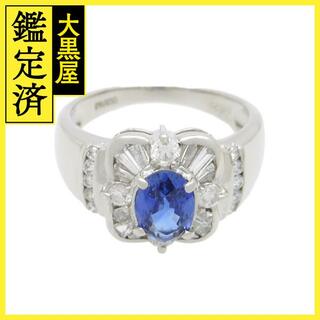 JEWELRY　サファイア　ダイヤモンド　リング　プラチナ　14号【200】(リング(指輪))
