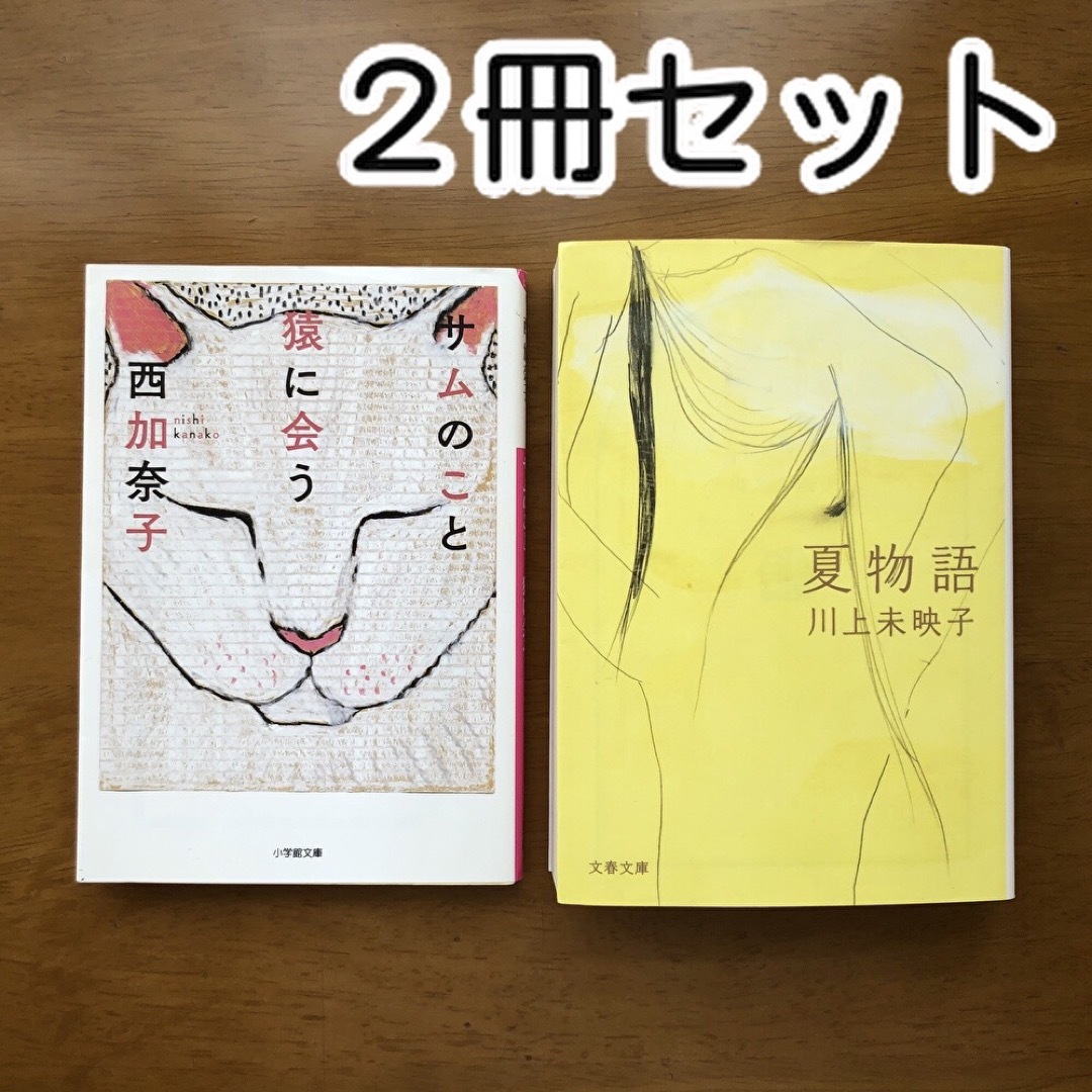 文庫本　セット　まとめ売り　サムのこと　猿に会う　西加奈子　夏物語　川上未映子 エンタメ/ホビーの本(文学/小説)の商品写真