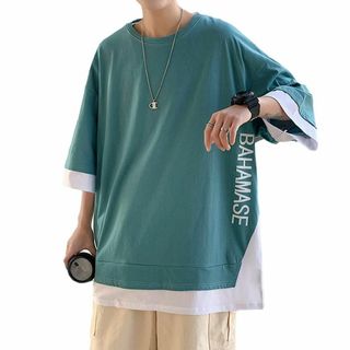 [Poperdision] tシャツ メンズ 夏服 メンズ 半袖 服 ベーシック(その他)