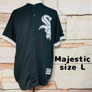 マジェスティック(Majestic)のMLB オフィシャル Majestic ホワイトソックス ベースボールシャツ 6(ウェア)