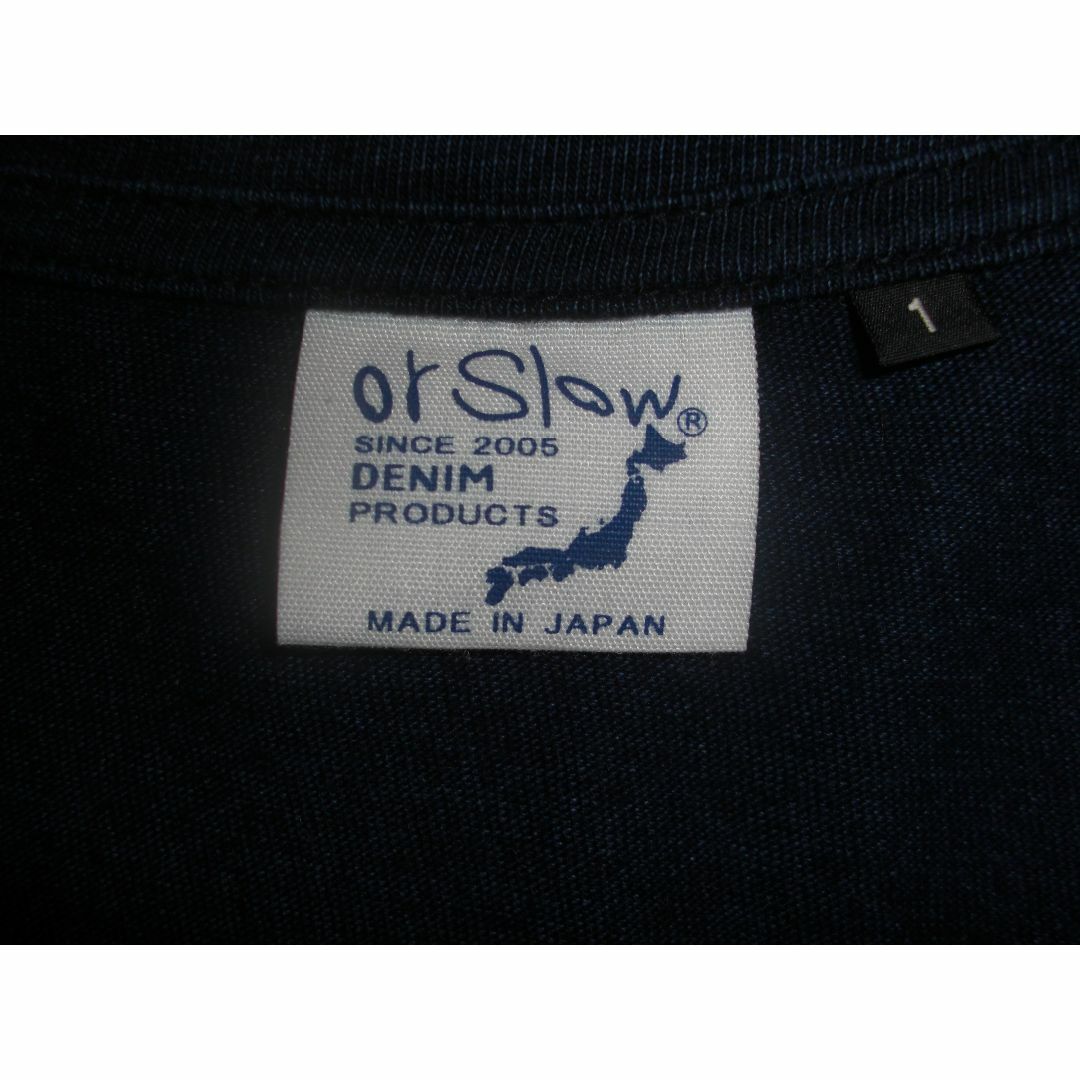 orSlow(オアスロウ)のorslow オアスロウ インディゴ ポケット Tシャツ 日本製 メンズのトップス(Tシャツ/カットソー(半袖/袖なし))の商品写真