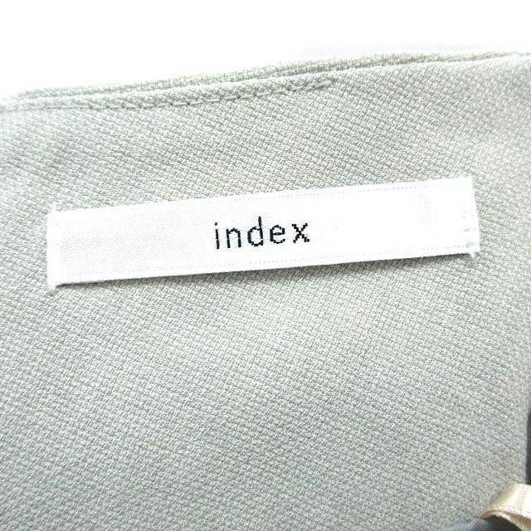 INDEX(インデックス)のインデックス INDEX フレア スカート 膝丈 ベルト シンプル M グレー レディースのスカート(ひざ丈スカート)の商品写真