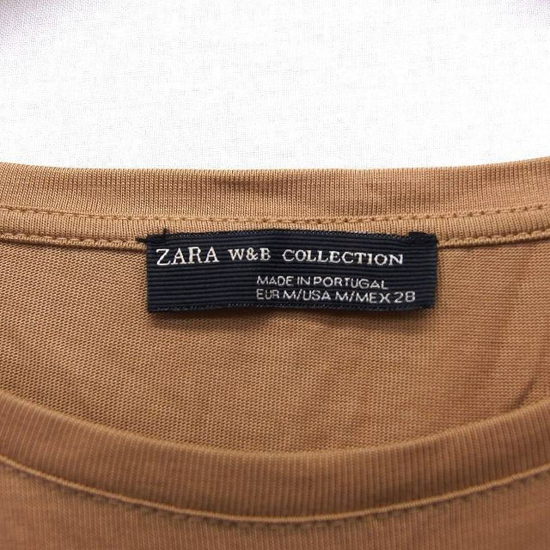 ZARA(ザラ)のザラ ZARA ダブルアンドビーコレクション カットソー チュニック バイカラー レディースのトップス(カットソー(長袖/七分))の商品写真