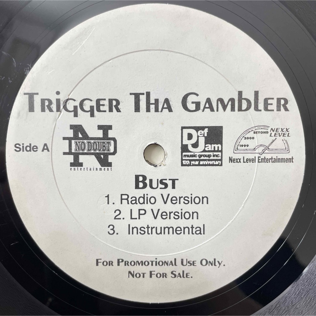 Trigger Tha Gambler / Bust【12"USプロモ】 エンタメ/ホビーのCD(ヒップホップ/ラップ)の商品写真