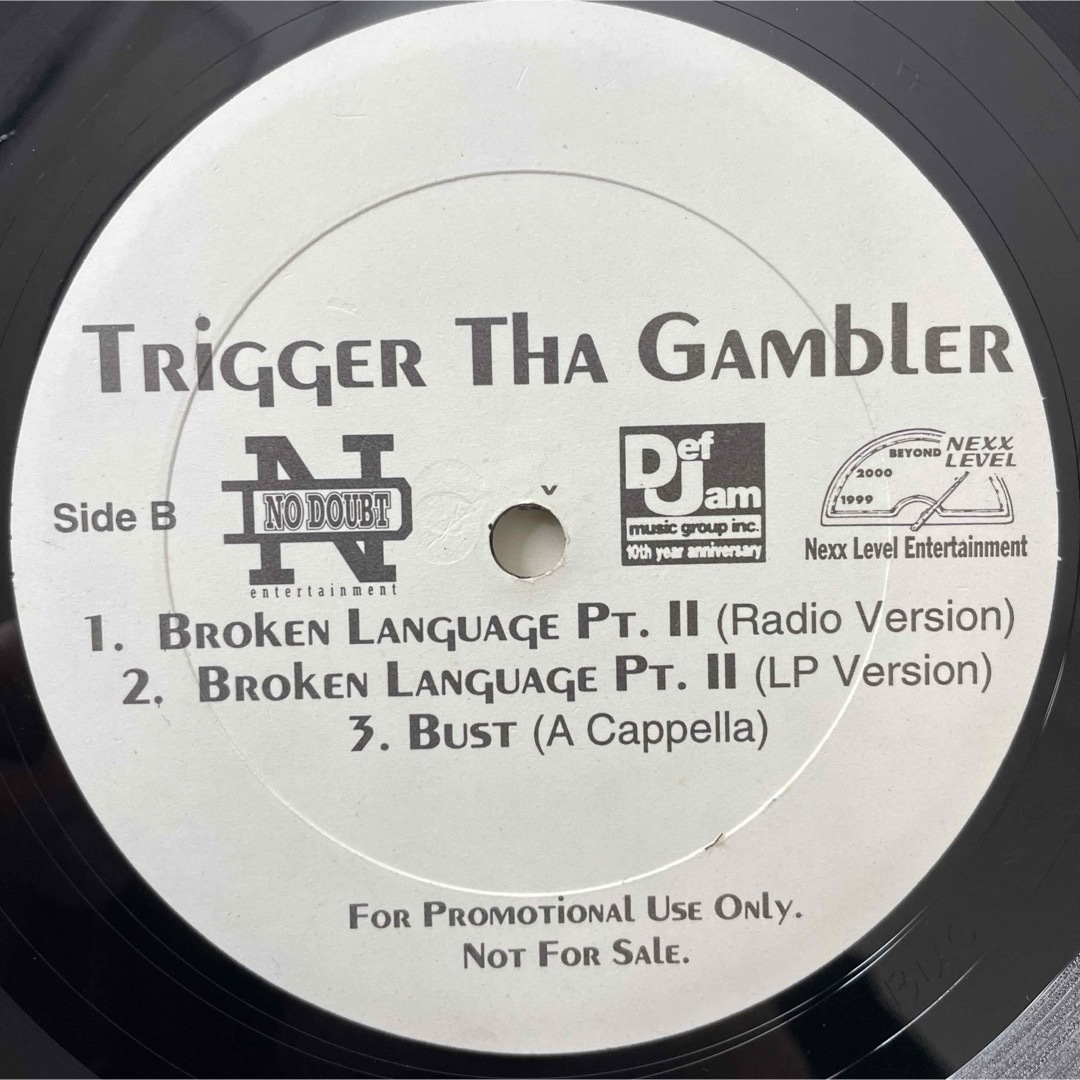 Trigger Tha Gambler / Bust【12"USプロモ】 エンタメ/ホビーのCD(ヒップホップ/ラップ)の商品写真