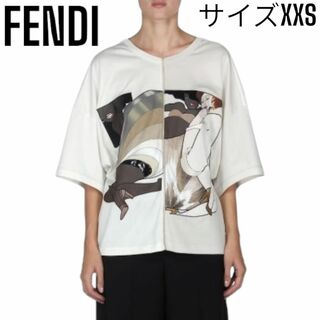 フェンディ(FENDI)の【美品】2021年製 フェンディFENDI ドッキング Tシャツ カットソー(Tシャツ(半袖/袖なし))
