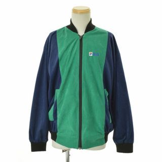 FILA - 【FILA】80s〜 フェイクスエード 切替 ブルゾンジャケット