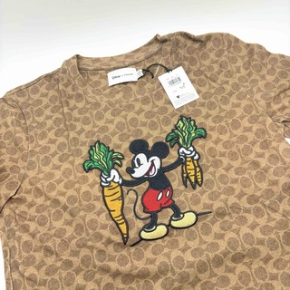 COACH - 【DISNEY X COACH】シグネチャー Tシャツ！Mサイズ！ミッキーマウス