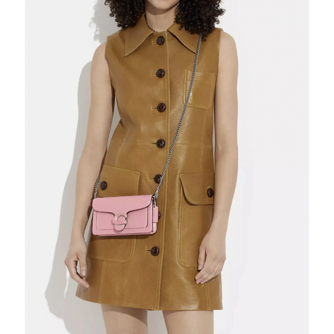 【COACH☆新品】タビー クロスボディ リストレット!ショルダーバッグ!ピンク 【COACH☆新品】タビー クロスボディ リストレット!ショルダーバッグ!ピンク