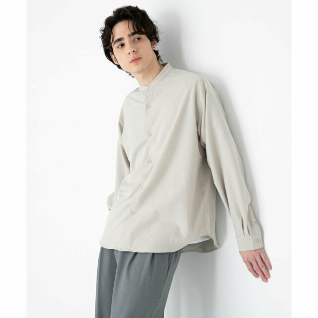 SENSE OF PLACE by URBAN RESEARCH(センスオブプレイスバイアーバンリサーチ)の【GRAY】【L】バンドカラーシャツ メンズのトップス(シャツ)の商品写真