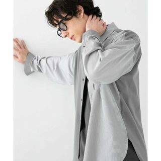 センスオブプレイスバイアーバンリサーチ(SENSE OF PLACE by URBAN RESEARCH)の【GRY×BLK】ストライプブロックドシャツ(シャツ)