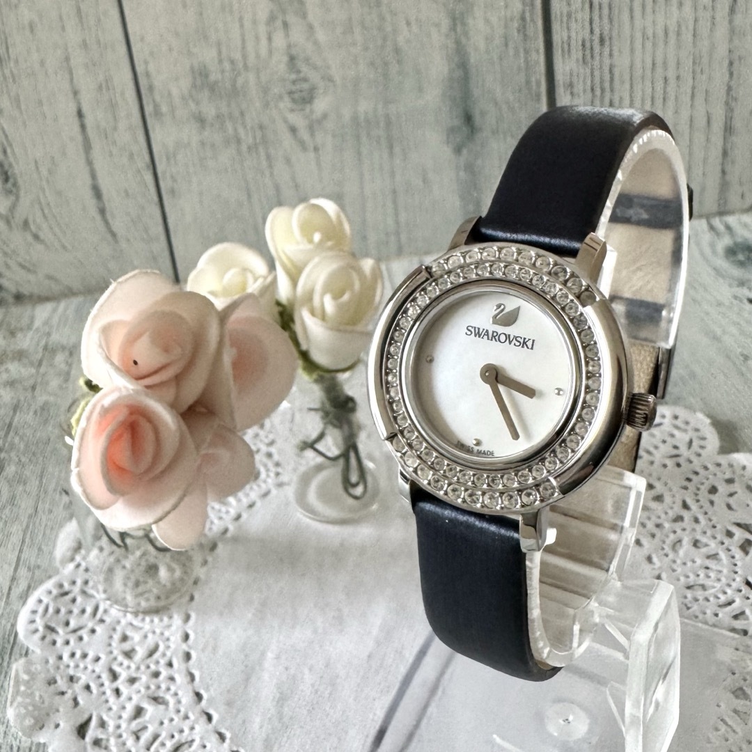 SWAROVSKI - 【希少】Swarovski スワロフスキー 時計 ストーン SWAROVSKI - 【希少】Swarovski スワロフスキー 時計 ストーン