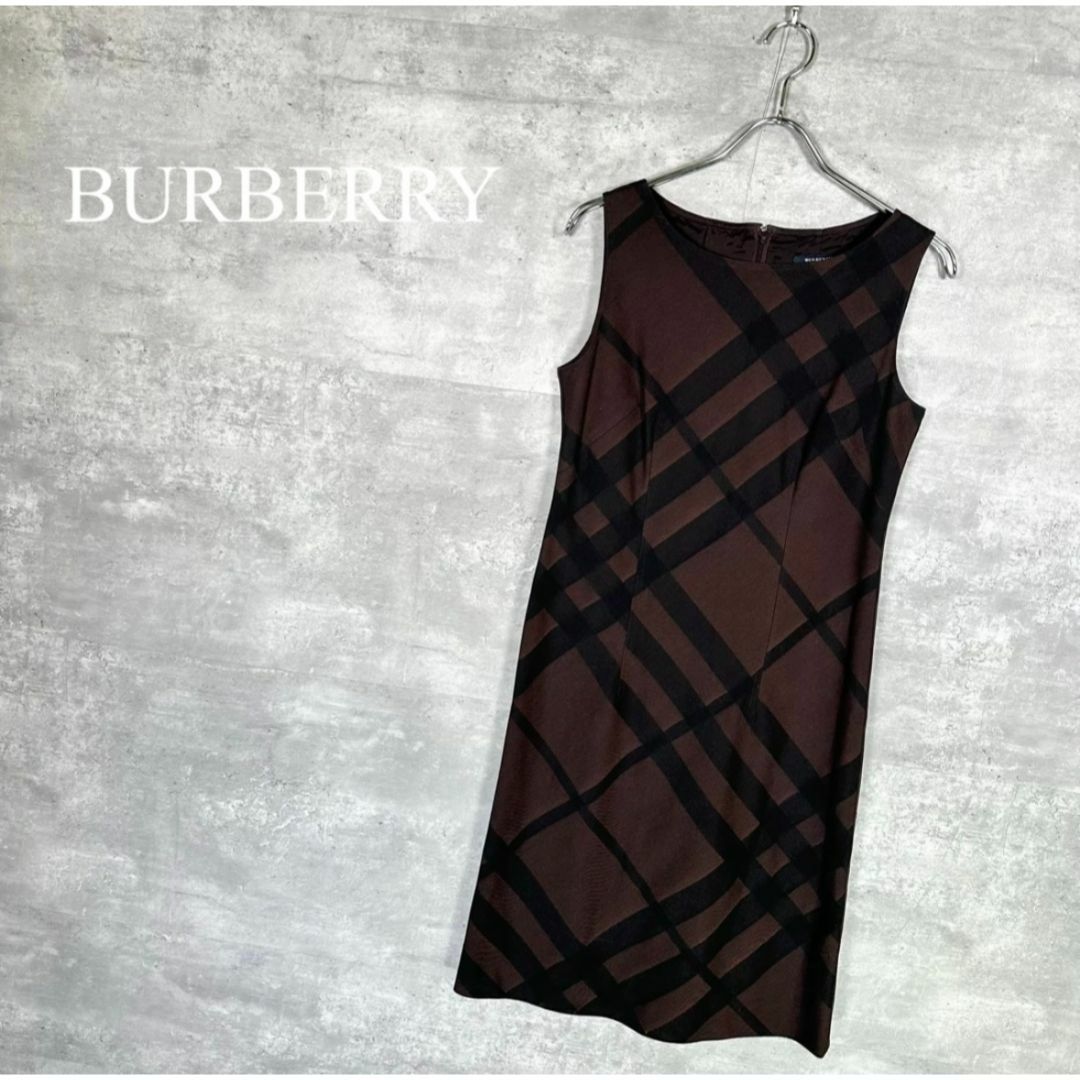 BURBERRY(バーバリー)の『BURBERRY』バーバリー (40) メガチェック ノースリーブワンピース レディースのワンピース(ミニワンピース)の商品写真