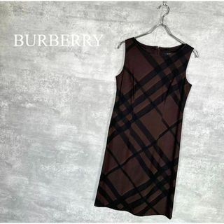 バーバリー(BURBERRY)の『BURBERRY』バーバリー (40) メガチェック ノースリーブワンピース(ミニワンピース)