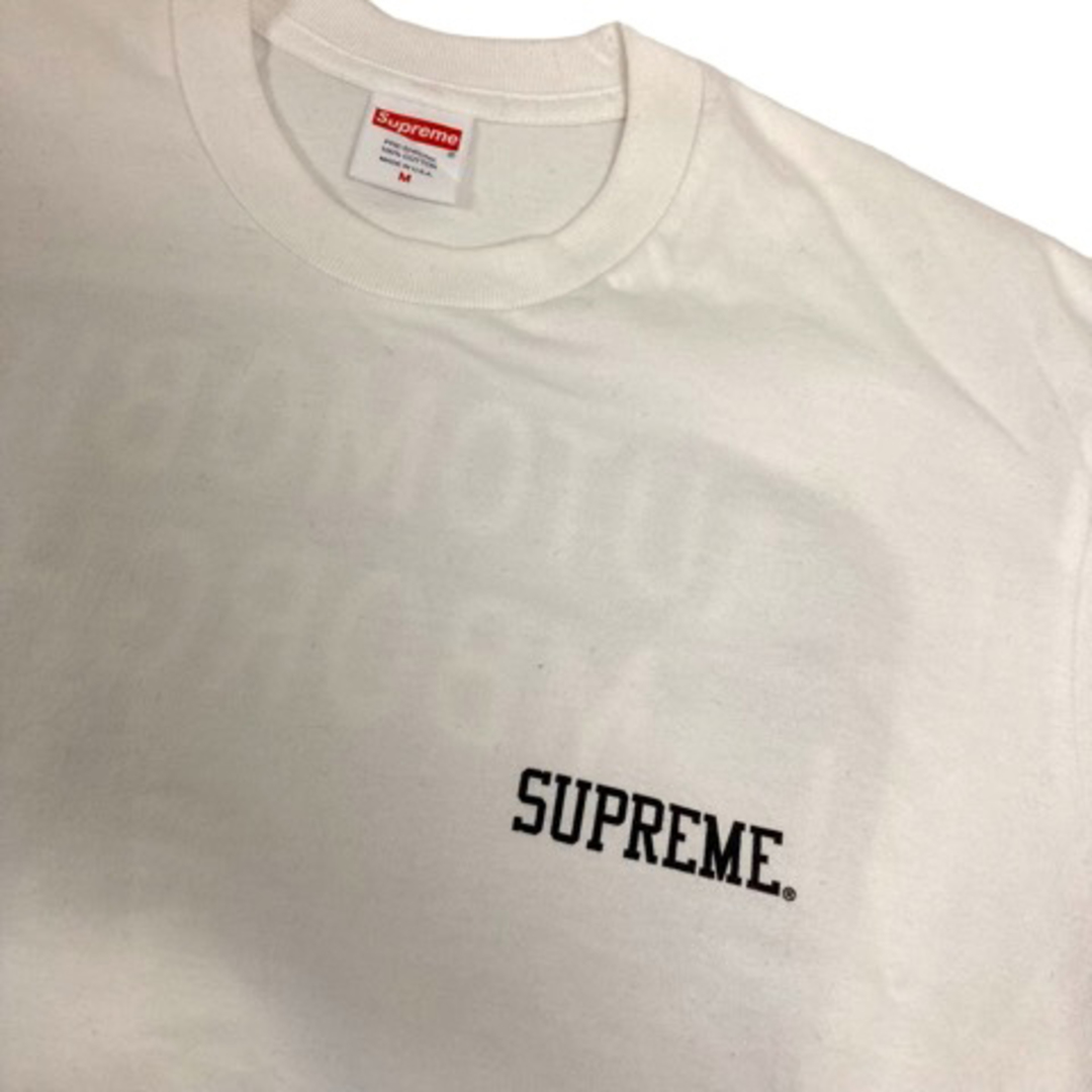 Supreme(シュプリーム)のシュプリーム 20SS Tシャツ クルーネック バックプリント 半袖 M 白 メンズのトップス(Tシャツ/カットソー(半袖/袖なし))の商品写真