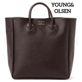 ヤングアンドオルセン(YOUNG&OLSEN)の✨新品級極美品✨ヤングアンドオルセン　ダークブラウン　トートバッグ　本革(トートバッグ)