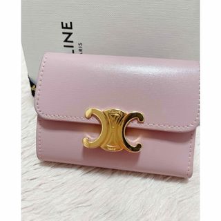 celine - 正規品 美品 CELINE  トリオンフ 三つ折財布