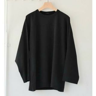 コモリ(COMOLI)の22SS comoli フットボールTシャツ ブラック コモリ(Tシャツ/カットソー(七分/長袖))