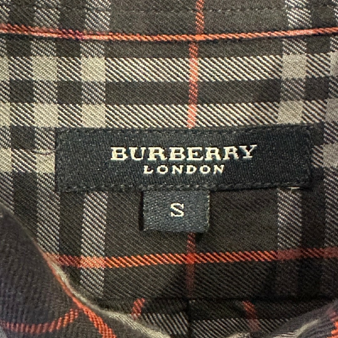 BURBERRY(バーバリー)のBurberry　バーバリー　長袖シャツ　チェック柄　ネイビー メンズのトップス(シャツ)の商品写真