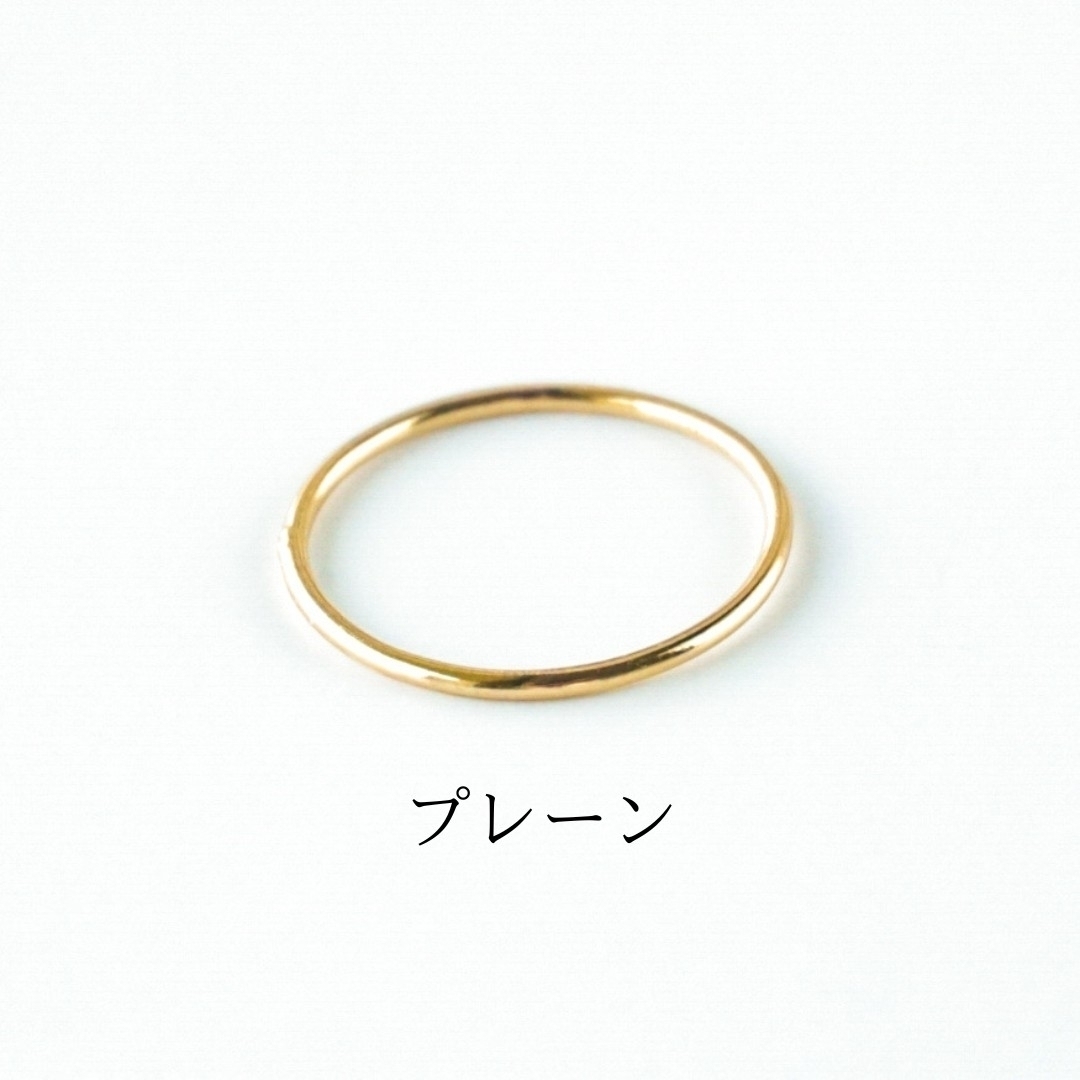 ３本セット ヴィンテージガラス S925 華奢 一粒 リング 14kgf 指輪 レディースのアクセサリー(リング(指輪))の商品写真