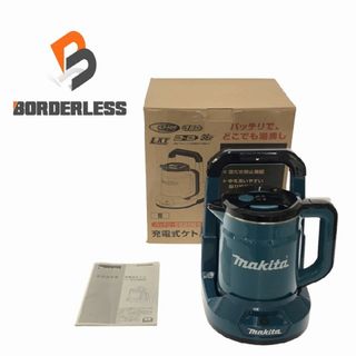 マキタ(Makita)の☆極美品☆makita マキタ 18V+18V=36V 充電式ケトル KT360DZ 青 ブルー キャンプ 防災 屋外 電動工具 87312(工具)