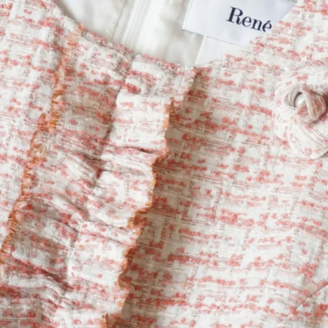 René - 未使用♡ルネ♡ツイードワンピースの通販 by ♡|ルネ René - 未使用♡ルネ♡ツイードワンピースの通販 by ♡|ルネ