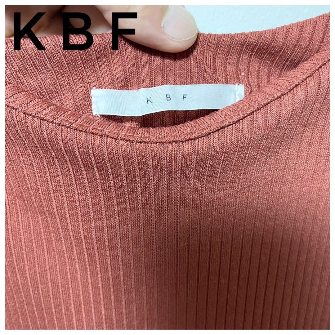 KBF(ケービーエフ)の人気アイテム♡【KBF】リブキャミソールロングワンピース　テラコッタ レディースのワンピース(ロングワンピース/マキシワンピース)の商品写真