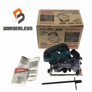 マキタ(Makita)の☆未使用品☆ makita マキタ 18V 125mm 充電式防じんマルノコ KS514DZ 青/ブルー 本体+パーツ+ワイヤレスユニット付き 87411(工具)