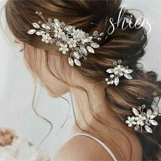 ヘッドドレス　ヘアアクセサリー　髪飾り　和装　カラードレス　ブライダル　結婚式(ヘッドドレス/ドレス)