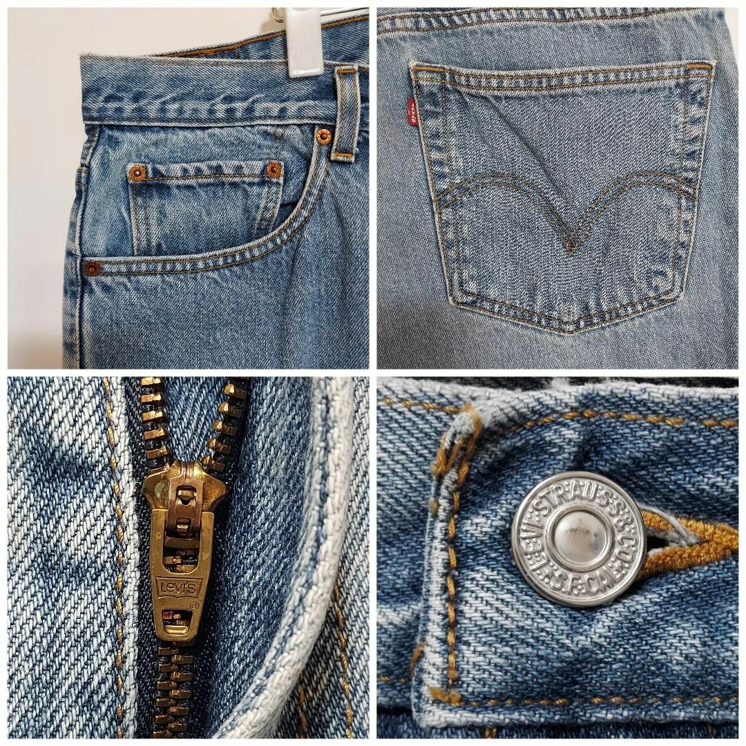 Levi's(リーバイス)のリーバイス560 Levis W42 ダークブルーデニム 青 00s 8451 メンズのパンツ(デニム/ジーンズ)の商品写真