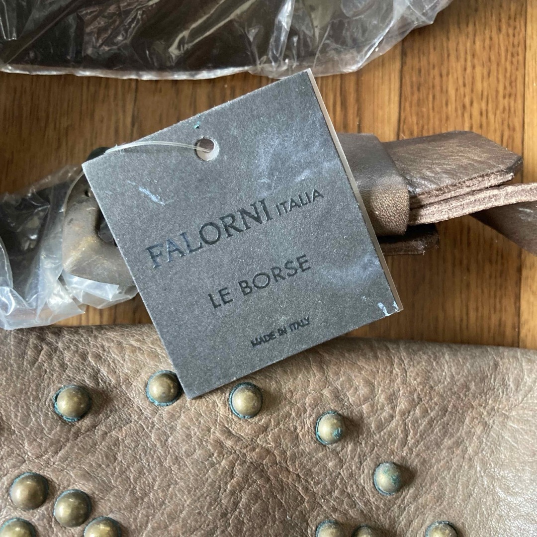 FALORNI(ファロルニ)のFALORNI ファロルニ　ビスレザーバッグ　ブラウン レディースのバッグ(ショルダーバッグ)の商品写真