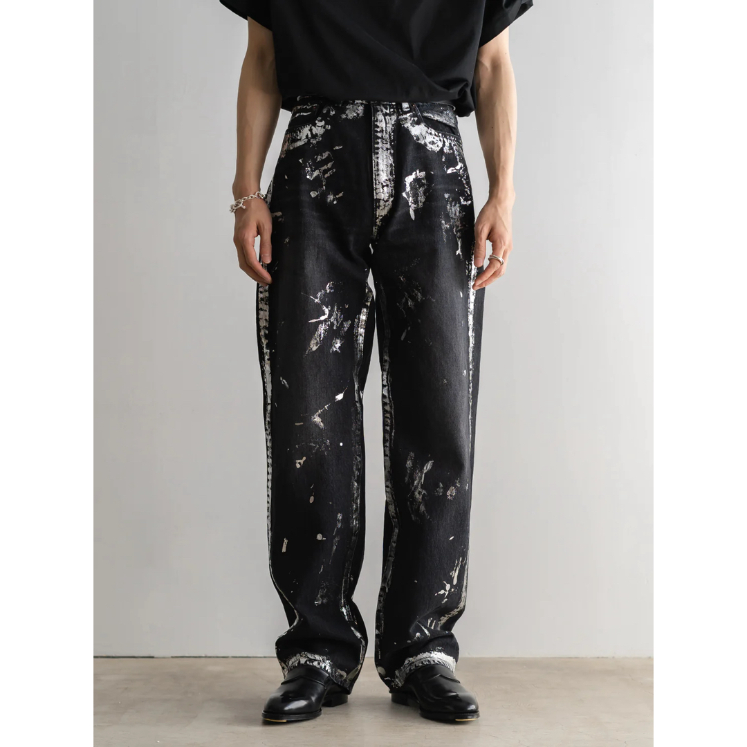 sulvam(サルバム)のKHOKI 24ss Silver printed pants メンズのパンツ(デニム/ジーンズ)の商品写真