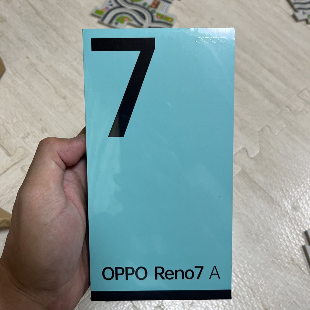 OPPO(オッポ)のOPPO RENO7 Aスターリーブラック　新品未開封 スマホ/家電/カメラのスマートフォン/携帯電話(スマートフォン本体)の商品写真