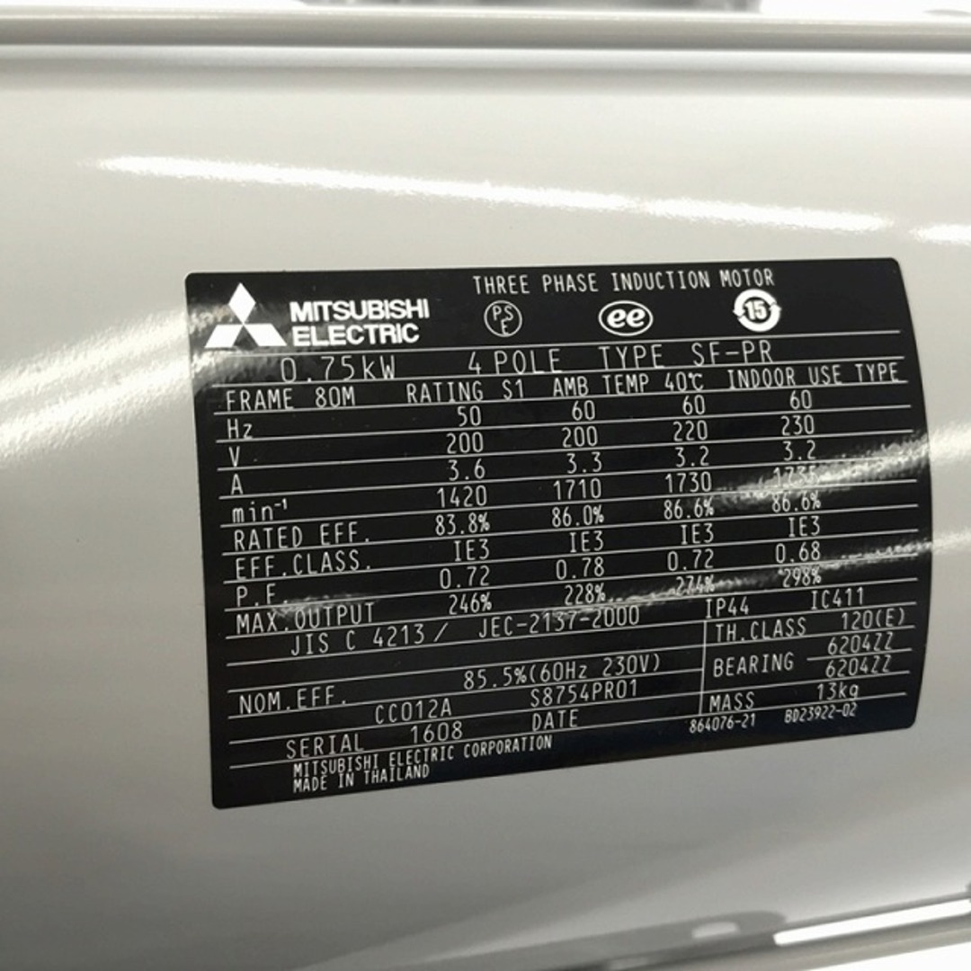 三菱電機 - ☆未使用品☆MITHUBISHI 三菱電機 3相モーター SF-PR 三菱電機 - ☆未使用品☆MITHUBISHI 三菱電機 3相モーター SF-PR