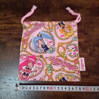 中古　ハピネスチャージプリキュア　巾着　1点　コップ袋　幼稚園　保育園　入園入学(その他)