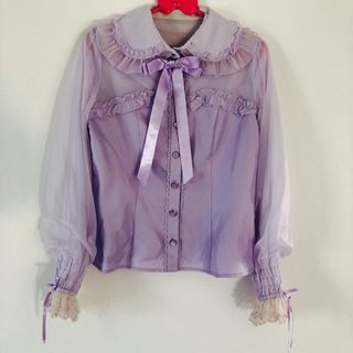 アンジェリックプリティー(Angelic Pretty)のアンジェリックプリティ ブラウス 長袖 リボン (シャツ/ブラウス(長袖/七分))